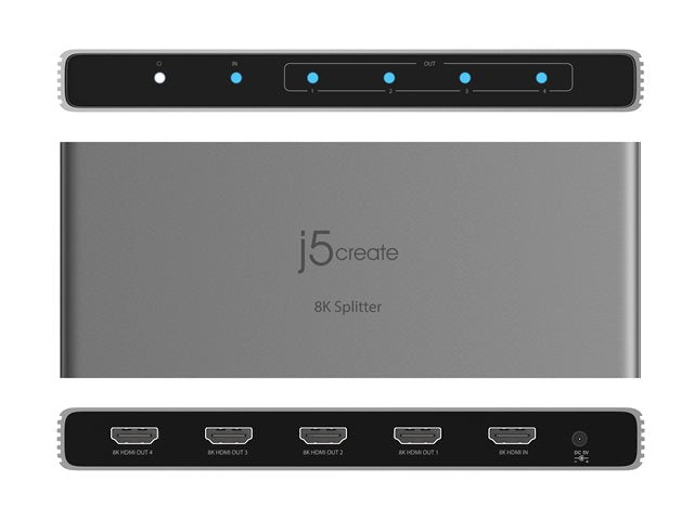 J5CREATE 8K HDMI 2.1 4-WAY SPLITTER