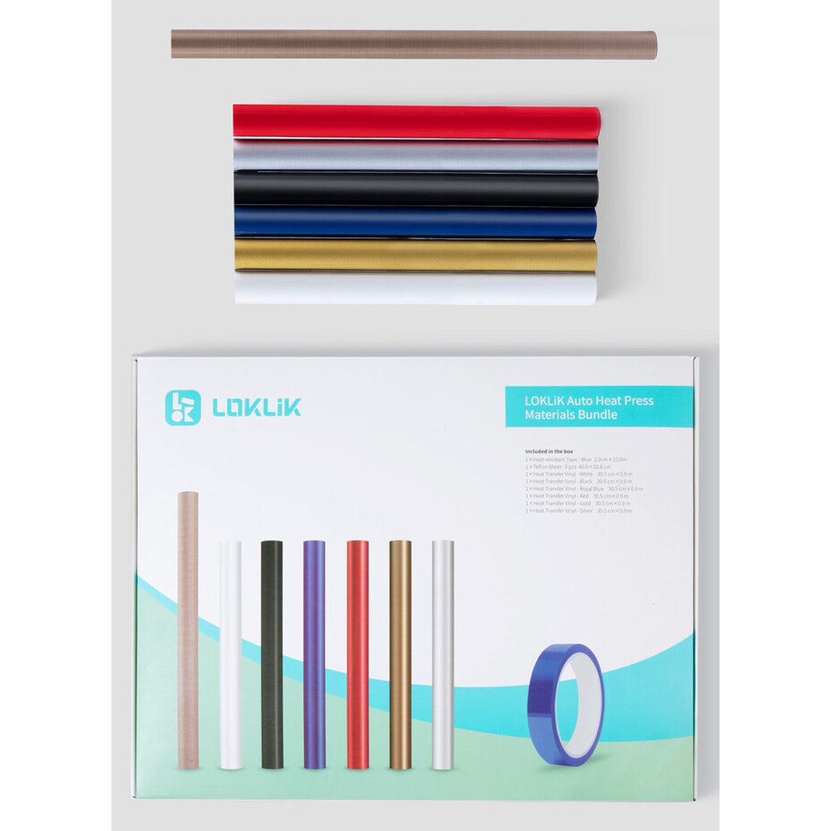 LOKLIK AUTO HEAT PRESS ACCESSORY STARTER BUNDLE