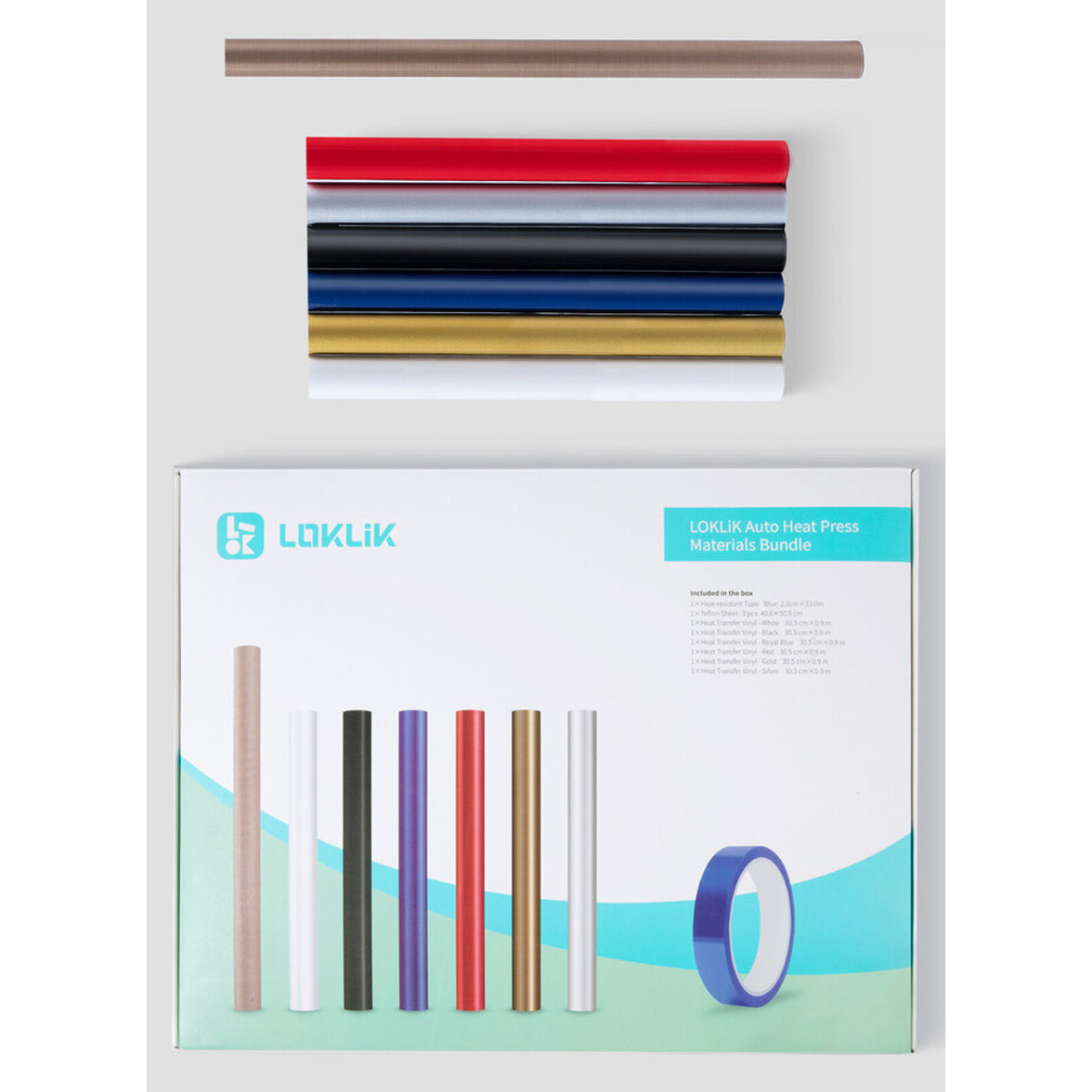 LOKLIK AUTO HEAT PRESS ACCESSORY STARTER BUNDLE