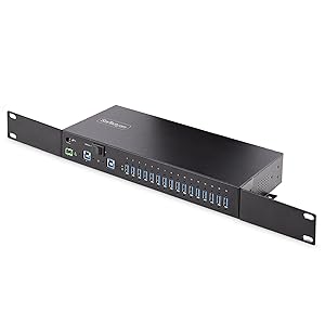 16-Port Industrial USB 5Gbps Hub/Switch