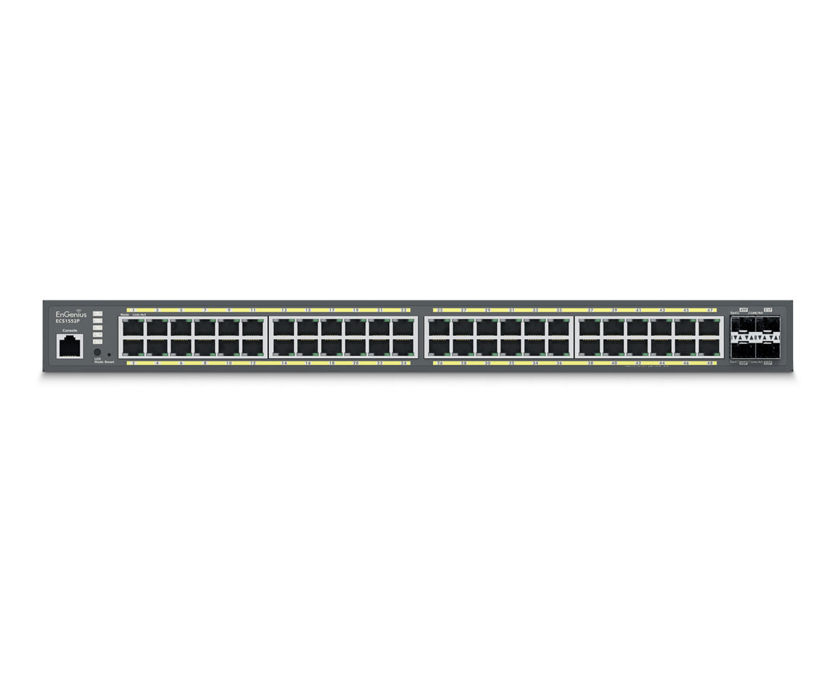 EnGenius ECS1552P Cloud Managed 410W PoE 48Port Network Switch