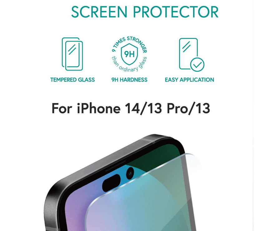 eSTUFF iPhone 16e/14/13 Pro/13 Full Cover Screen Protector. 25 pcs Titan Shield®