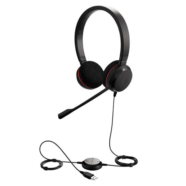 Jabra EVOLVE 20 Duo USB Headset - UC