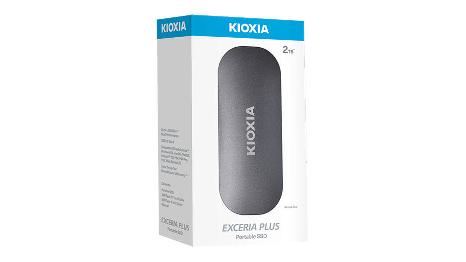 Kioxia EXCERIA PLUS 500GB portable SSD