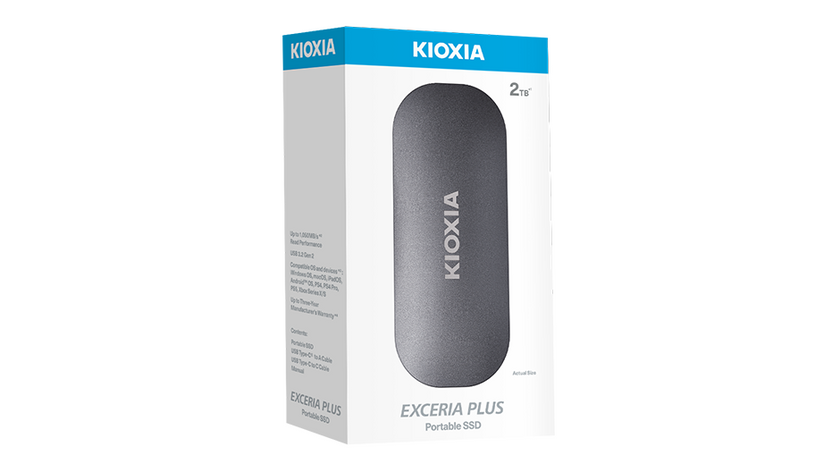 Kioxia EXCERIA PLUS 500GB portable SSD