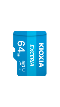Kioxia 64GB Exceria U1 Class 10 microSD