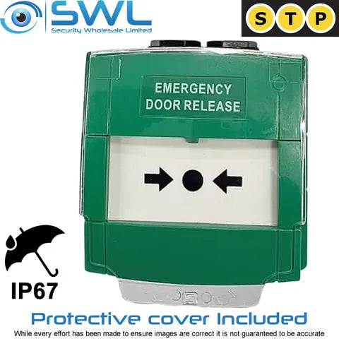 STP GREEN RESETTABLE DOUBLE POLE BREAK GLASS