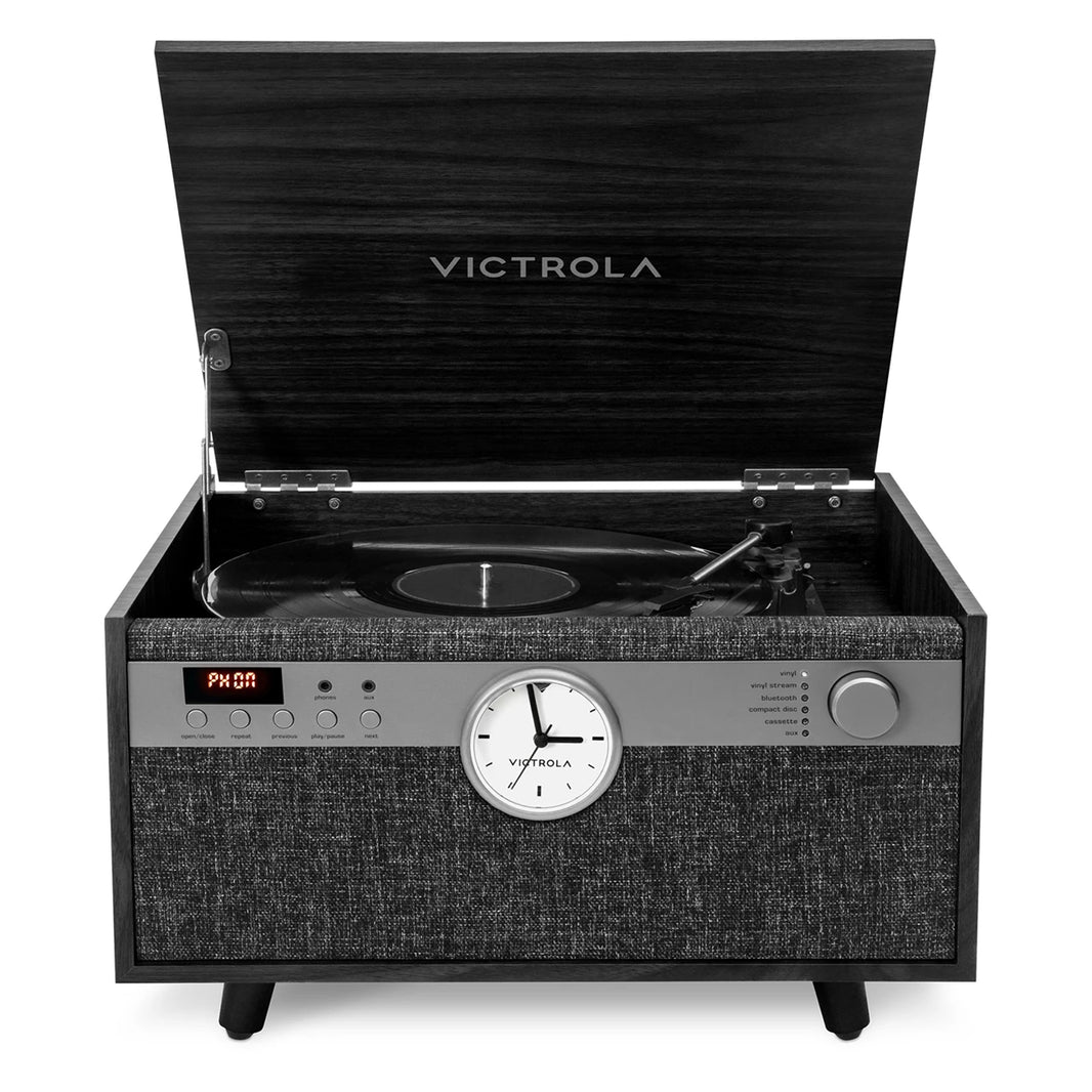 Victrola Century with Clock - Black