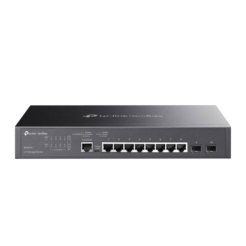 TP-Link JetStream TL-SG3210 V3.6 - Switch - L2 - Managed - 8 x 10 100 1000 2 x Gigabit SFP - rack-mountable