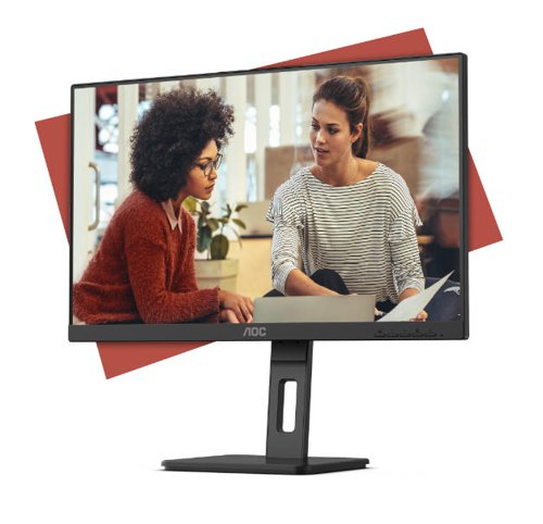 AOC 27E3QAF 27 Inch 1920 x 1080 Pixels Full HD IPS Panel HDMI VGA DisplayPort Height Adjustable Monitor