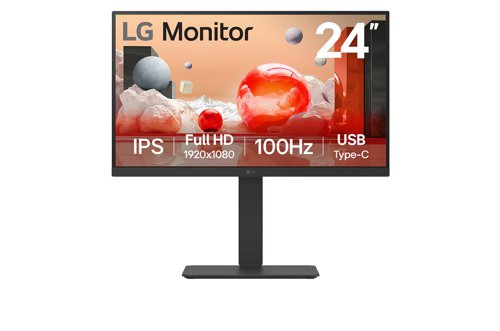 LG BA850 23.8 Inch 1920 x 1080 Pixels Full HD IPS Panel HDMI DisplayPort USB-C Monitor