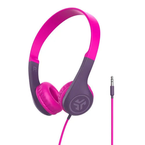 JLab JBuddies Pop Wired Headphones - Pink