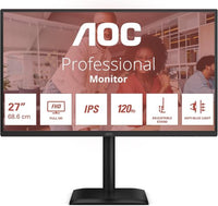 AOC E4U 27 Inch 1920 x 1080 Pixels Full HD IPS Panel HDMI DisplayPort Adaptive Sync Monitor