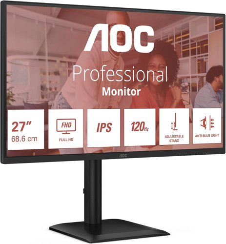 AOC E4U 27 Inch 1920 x 1080 Pixels Full HD IPS Panel HDMI DisplayPort Adaptive Sync Monitor