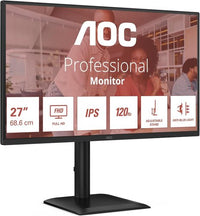 AOC E4U 27 Inch 1920 x 1080 Pixels Full HD IPS Panel HDMI DisplayPort Adaptive Sync Monitor