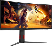 AOC G4 34 Inch 3440 x 1440 Pixels Wide Quad HD Fast VA DisplayHDR 400 HDMI DisplayPort Adaptive Sync Gaming Monitor