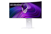 LG UltraGear 34GX90SA 34 Inch OLED 3840 x 2160 Pixels Wide Quad HD HDMI DisplayPort USB-C White Curved Gaming Monitor