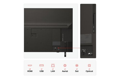 LG QNED84A 43 Inch 3840 x 2160 Pixels 4K Ultra HD HDMI USB QNED Smart TV