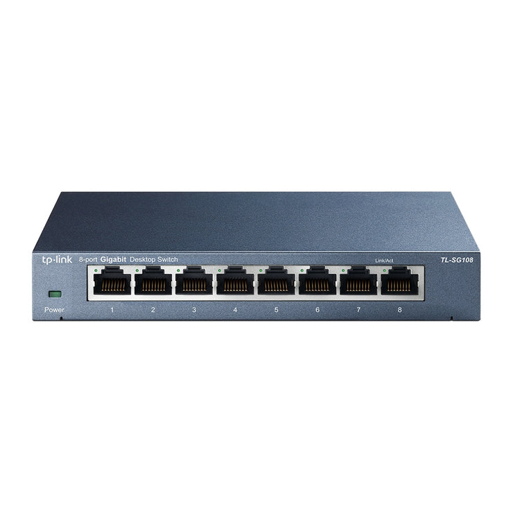 TP-Link 8 prt Dsktp Ggbt Swh steel case