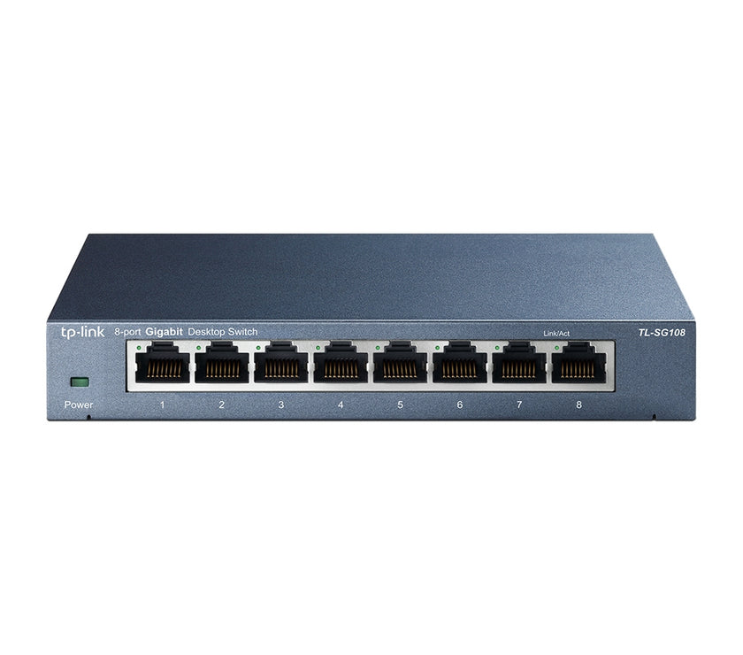 TP-Link 8 prt Dsktp Ggbt Swh steel case