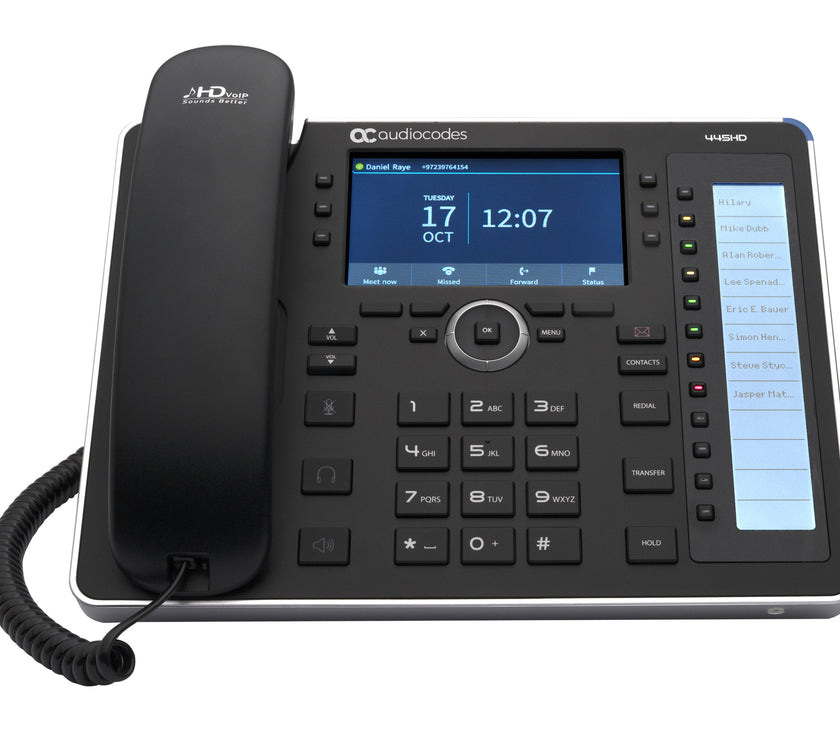 AudioCodes 445HD IP-Phone PoE GbE black
