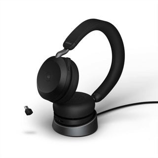 Jabra Evolve2 75 Link380c MS Stereo Stand Black