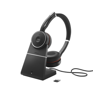 Jabra Evolve 65 SE MS Stereo with Jabra LINK 390 USB-A and Charging Stand *EOL*
