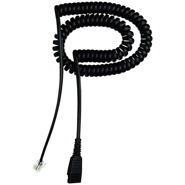 Jabra QD Cord to RJ9 coiled 0.5 - 2M