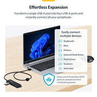 Startech 4-Port USB-A Hub Bus Powered 5Gbps