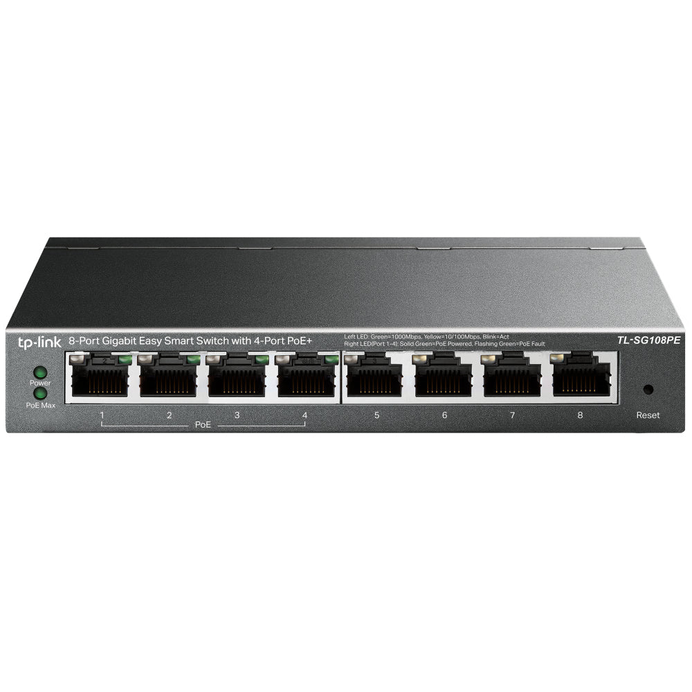 TP-Link SG108PE 8 Port GGigabit Smart PoE Switch