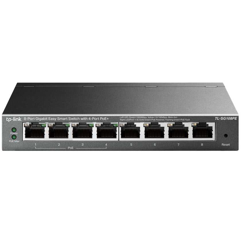 TP-Link SG108PE 8 Port GGigabit Smart PoE Switch