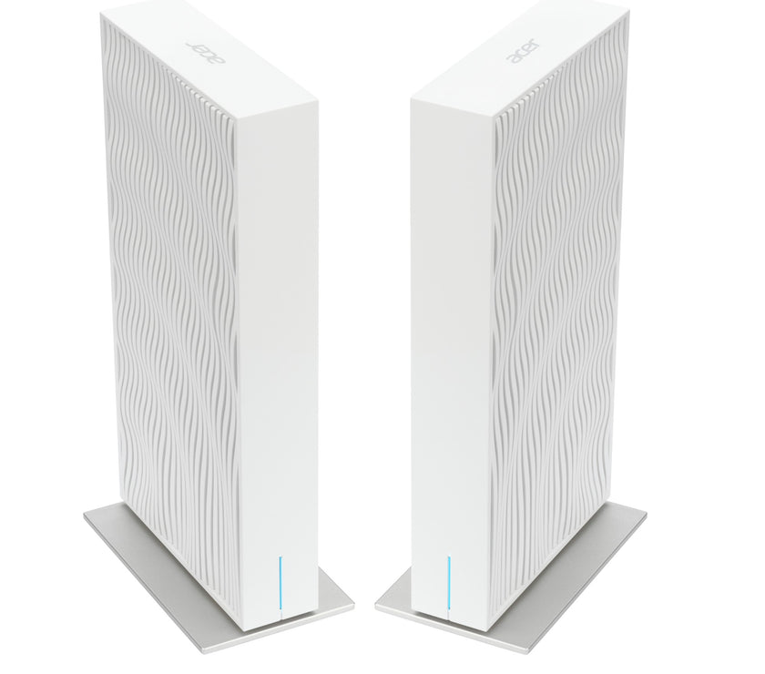 Acer Wave 7, wifi 7 Mesh Router, EU plug, dual pack wireless router Gigabit Ethernet Dual-band (2.4GHz + 5GHz or 2.4GHz + 6GHz)