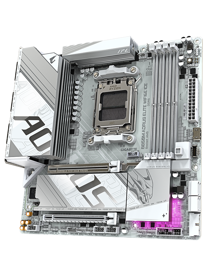 AORUS AM5 B850M AORUS ELITE WIFI6E ICE