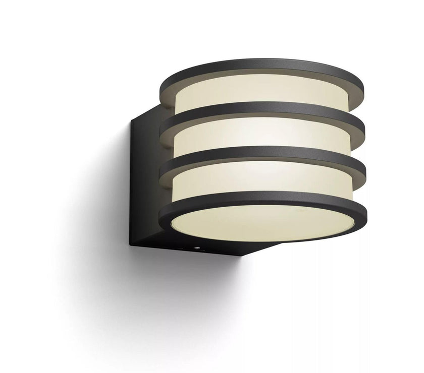 HUE ZB-OD -LuccaWalLanternAnthra1x9.5W