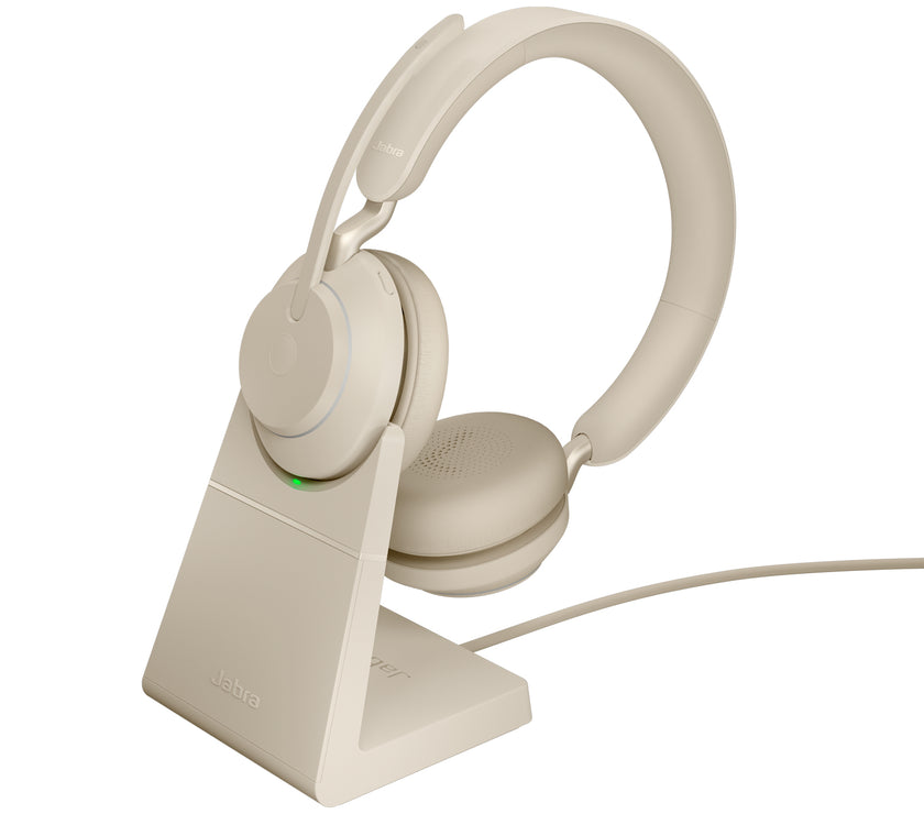 Jabra Evolve2 65 Link380a UC Stereo Stand Beige *EOL*