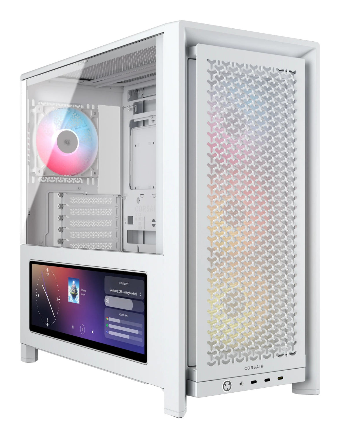 CORSAIR 4000D FRAME LCD RS ARGB WHT CASE