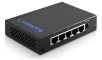 Linksys LGS105-UK network switch Unmanaged Gigabit Ethernet (10/100/1000) Black