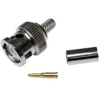 100PK BNC CT100 Crimp Pl RG6 TURNED