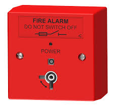 C-TEC FIRE ALARM MAINS ISOLATOR KEYSW RED LED