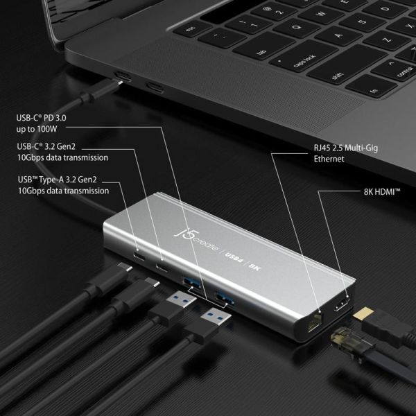 J5CREATE USB4 8K MULTI-PORT HUB