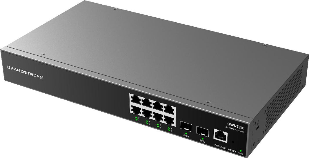 GWN7801 NETWORK SWITCHES 8 X GBE, 2 X SFP PORTS