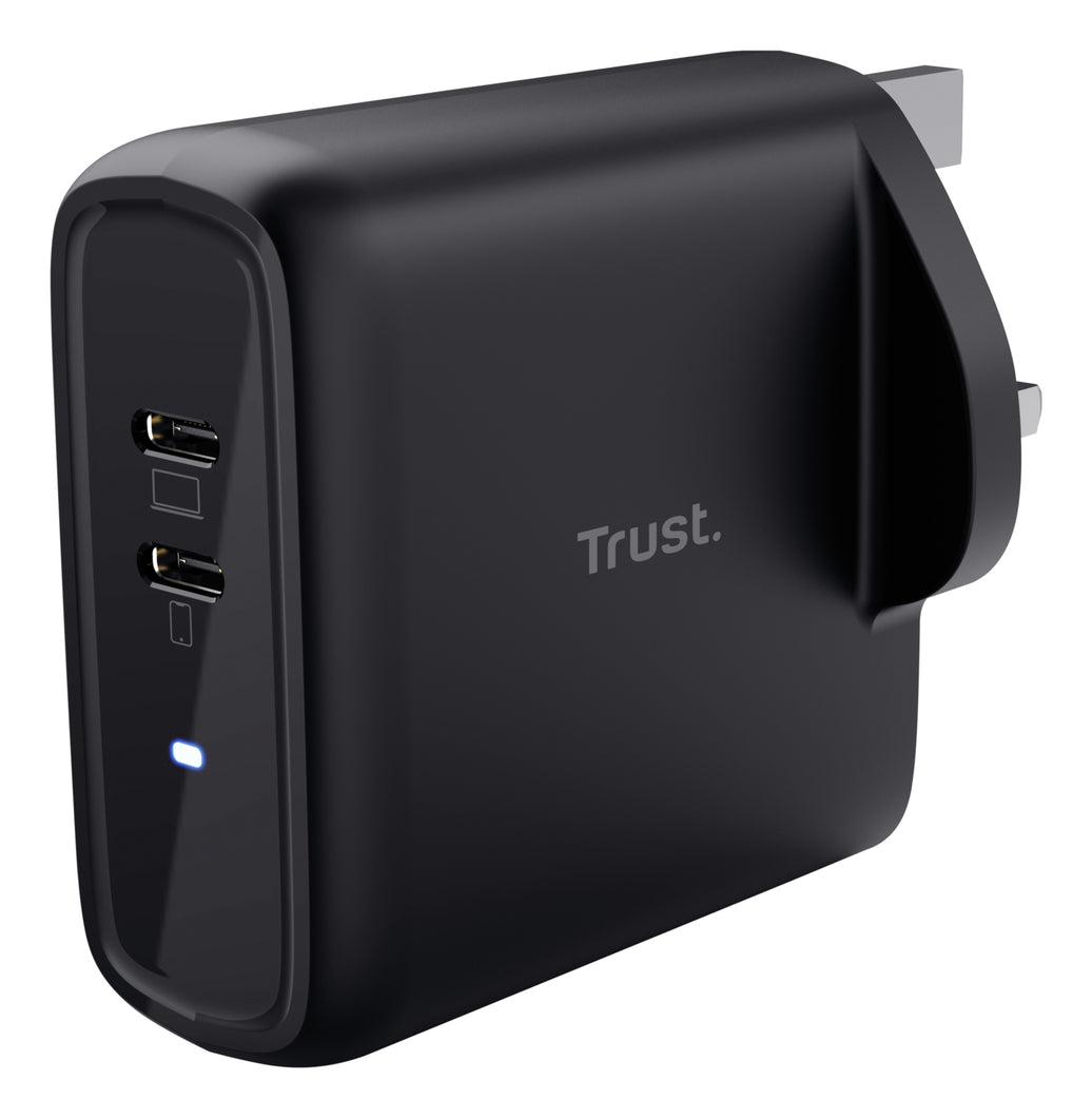 Trust  MAXO 65W 2P USB-C CHARGER BLK UK