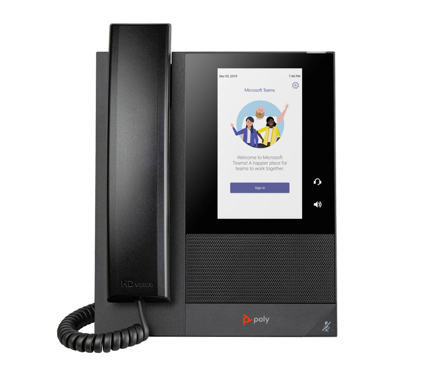 POLY CCX 400 Business Media Phone for Microsoft Teams and PoE-enabled