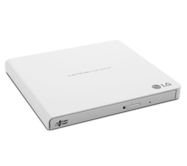 LG Slim Portable DVD-RW White USB 2.0