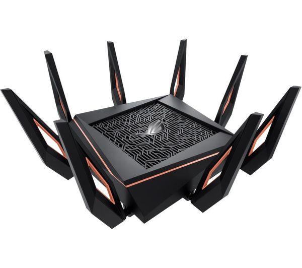 ASUS GT-AX11000 wireless router Gigabit Ethernet Tri-band (2.4 GHz / 5 GHz / 5 GHz) Black