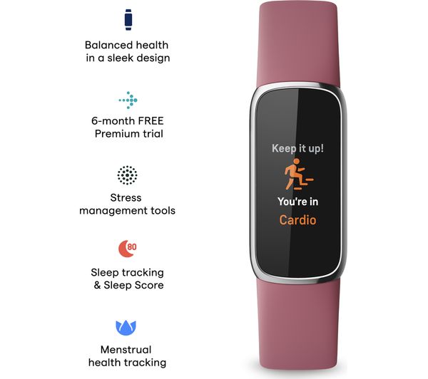 Fitbit Luxe Platinum Orchid