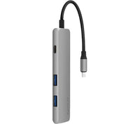 Epico USB-C 6-in-1 Hub with 4K HDMI - Grey/Black