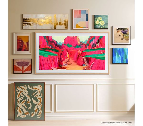 85 INCH The Frame Pro Modern Frame Design & Bezel Quantum Matrix Technology Slim 4K AI Upscaling & NQ4 AI Gen3 Processor Wireless One Co