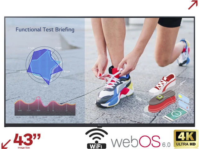 LG 43UL3J-M 43” 4K Ultra HD Smart Digital Signage Display