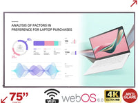 LG 75UH5J-M 75 Inch Ultra High Definition 4K LED Digital Signage Display